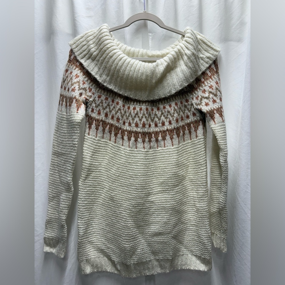 Maurices Fair Isle Marilyn Neck Pullover sweater women’s S